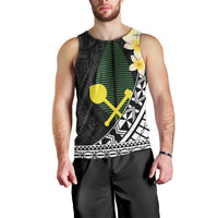 Alo Chiefdom Wallis and Futuna Personalized Men Tank Top Frangipani Flowers Polynesian Pattern