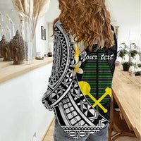 Alo Chiefdom Wallis and Futuna Personalized Women Casual Shirt Frangipani Flowers Polynesian Pattern