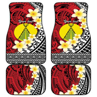 Sigave Chiefdom Wallis and Futuna Personalized Car Mats Frangipani Flowers Polynesian Pattern