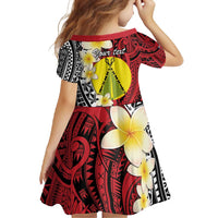 Sigave Chiefdom Wallis and Futuna Personalized Family Matching Long Sleeve Bodycon Dress and Hawaiian Shirt Frangipani Flowers Polynesian Pattern LT9 - Polynesian Pride