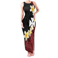 Uvea Chiefdom Wallis and Futuna Personalized Family Matching Tank Maxi Dress and Hawaiian Shirt Frangipani Flowers Polynesian Pattern