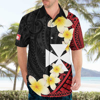 Uvea Chiefdom Wallis and Futuna Personalized Hawaiian Shirt Frangipani Flowers Polynesian Pattern