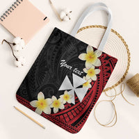 Uvea Chiefdom Wallis and Futuna Personalized Tote Bag Frangipani Flowers Polynesian Pattern LT9 White Strap One Size Red - Polynesian Pride