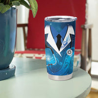 New Zealand Nurses RN Personalised Tumbler Cup Galaxy Stethoscope Maori Motif
