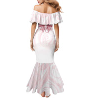 New Zealand Nurses RN Personalised Mermaid Dress Pink Stethoscope Coquette Bow Maori Motif LT9 - Polynesian Pride