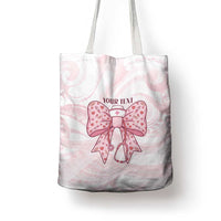 New Zealand Nurses RN Personalised Tote Bag Pink Stethoscope Coquette Bow Maori Motif