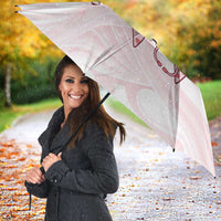 New Zealand Nurses RN Personalised Umbrella Pink Stethoscope Coquette Bow Maori Motif