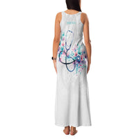 New Zealand Nurses RN Personalised Family Matching Tank Maxi Dress and Hawaiian Shirt Stethoscope Floral Maori Motif LT9 - Polynesian Pride