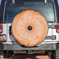 Tahitian Tiare Flower Spare Tire Cover Gold Polynesian Pattern LT9 Gold - Polynesian Pride