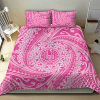 Tahitian Tiare Flower Bedding Set Pink Polynesian Pattern LT9 - Polynesian Pride