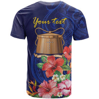 Personalised Tokelau Tropical Hibiscus T Shirt With Polynesian Plumeria Tattoo