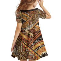 Hawaiian Style Tapa Family Matching Summer Maxi Dress and Hawaiian Shirt Vintage Seamless Pattern LT9 - Polynesian Pride