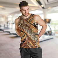 Hawaiian Style Tapa Men Tank Top Vintage Seamless Pattern - Polynesian Pride
