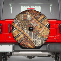 Hawaiian Style Tapa Spare Tire Cover Vintage Seamless Pattern - Polynesian Pride