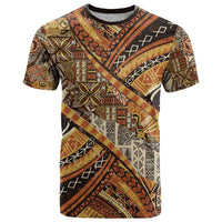 Hawaiian Style Tapa T Shirt Vintage Seamless Pattern - Polynesian Pride