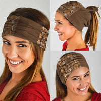 Hawaiian Tribal Elements Hibiscus Neck Gaiter Gold Pattern LT9 - Polynesian Pride