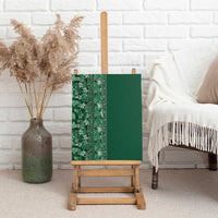 Hawaiian Tribal Elements Hibiscus Canvas Wall Art Green Pattern LT9 - Polynesian Pride