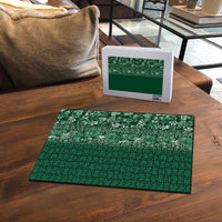 Hawaiian Tribal Elements Hibiscus Puzzle Green Pattern LT9 - Polynesian Pride