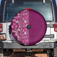 Hawaiian Tribal Elements Hibiscus Spare Tire Cover Pink Pattern - Polynesian Pride