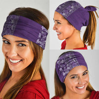 Hawaiian Tribal Elements Hibiscus Neck Gaiter Purple Pattern - Polynesian Pride