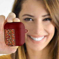 Hawaiian Tribal Elements Hibiscus AirPods Case Red Pattern - Polynesian Pride