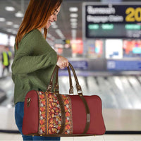 Hawaiian Tribal Elements Hibiscus Travel Bag Red Pattern - Polynesian Pride