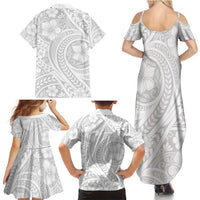 Lotu Tamaiti Samoan Polynesian Tribal Family Matching Summer Maxi Dress and Hawaiian Shirt - Polynesian Pride