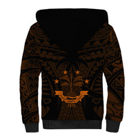 FSM Chuuk States Sherpa Hoodie Micronesia Vintage Polynesian Tribal Gold Version LT9 - Polynesian Pride