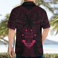 FSM Chuuk States Hawaiian Shirt Micronesia Vintage Polynesian Tribal Pink Version LT9 - Polynesian Pride
