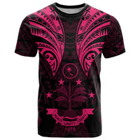 FSM Chuuk States T Shirt Micronesia Vintage Polynesian Tribal Pink Version LT9 Pink - Polynesian Pride