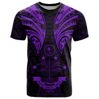 FSM Chuuk States T Shirt Micronesia Vintage Polynesian Tribal Purple Version LT9 Purple - Polynesian Pride