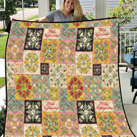 Mele Kalikimaka Hawaii Christmas Quilt Melemele Mama Seamless Floral Motif - Polynesian Pride