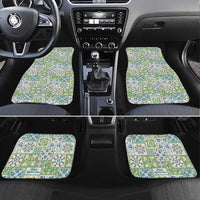 Mele Kalikimaka Hawaii Christmas Car Mats Omaomao Seamless Floral Motif - Polynesian Pride