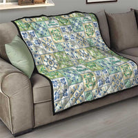 Mele Kalikimaka Hawaii Christmas Quilt Omaomao Seamless Floral Motif - Polynesian Pride