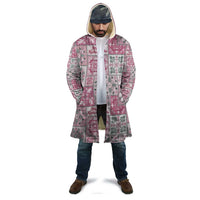 Mele Kalikimaka Hawaii Christmas Cloak Akala Seamless Floral Motif - Polynesian Pride