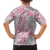Mele Kalikimaka Hawaii Christmas Family Matching Puletasi and Hawaiian Shirt Akala Seamless Floral Motif LT9 - Polynesian Pride