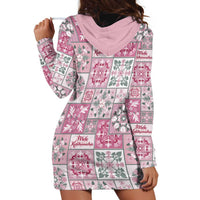 Mele Kalikimaka Hawaii Christmas Hoodie Dress Akala Seamless Floral Motif - Polynesian Pride