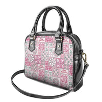 Mele Kalikimaka Hawaii Christmas Shoulder Handbag Akala Seamless Floral Motif - Polynesian Pride