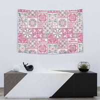 Mele Kalikimaka Hawaii Christmas Tapestry Akala Seamless Floral Motif - Polynesian Pride