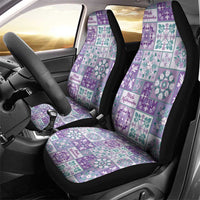 Mele Kalikimaka Hawaii Christmas Car Seat Cover Poni Seamless Floral Motif - Polynesian Pride