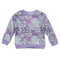 Mele Kalikimaka Hawaii Christmas Kid Ugly Christmas Sweater Poni Seamless Floral Motif - Polynesian Pride