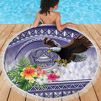 American Samoa Bald Eagle Beach Blanket Polynesian Tropical Flowers
