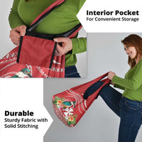 Wallis et Futuna Kingfisher Grocery Bag Polynesian Tropical Flowers