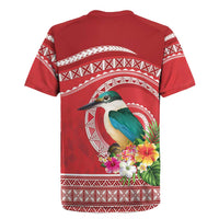 Wallis et Futuna Kingfisher Rugby Jersey Polynesian Tropical Flowers