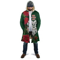 Maori Wheku Meri Kirihimete Personalised Cloak All Green Indigenous Maori Motif - Polynesian Pride
