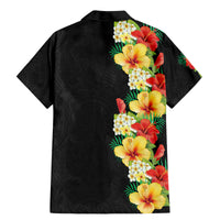 Hawaii Tropical Flowers Tribal Pattern Family Matching Mermaid Dress and Hawaiian Shirt No2 LT9 - Polynesian Pride