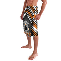 Personalised Aotearoa Niho Taniwha Motif Lavalava Gold Style