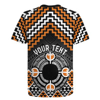 Personalised Aotearoa Niho Taniwha Motif Rugby Jersey Gold Style LT9 - Polynesian Pride