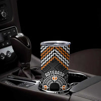 Personalised Aotearoa Niho Taniwha Motif Tumbler Cup Gold Style