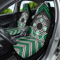 Personalised Aotearoa Niho Taniwha Motif Car Seat Cover Green Style